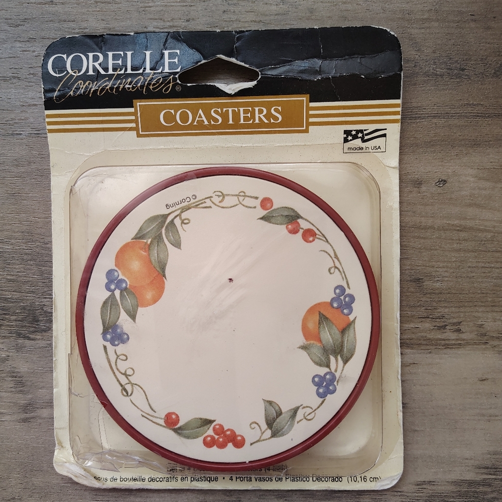 Corelle Fruit Design Coasters